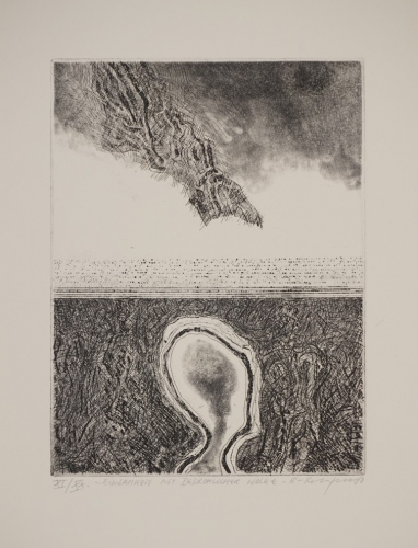 Einsamkeit mit bedrohlicher Wolke (Rehfeldt Robert)