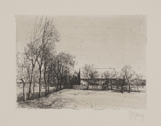 o.T. Landschaft mitHaus (Pötzschig Gert)