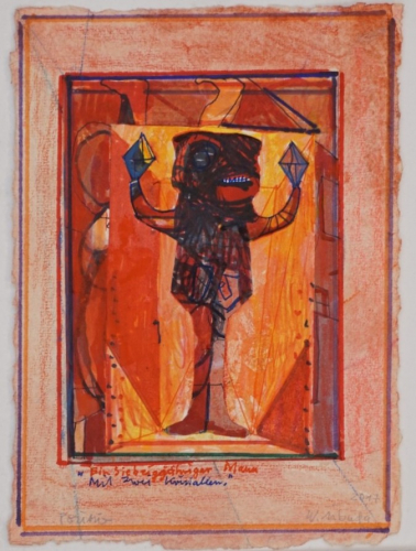 Ein siebzigjähriger Mann mit zwei Kristallen -positiv- (Libuda Walter)