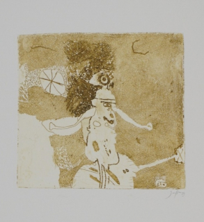 o.T. Mann mit langer Nase (Janssen Horst)