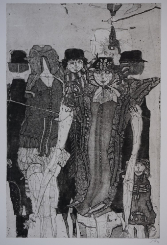 o.T. 5 Damen mit Kind (Janssen Horst)