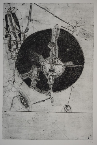 o.T. Mann im Mond (Janssen Horst)