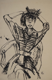 o.T. (Frauenporträt) (Heuer Joachim)