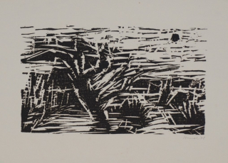 o.T Landschaft (Hund Hans-Peter)
