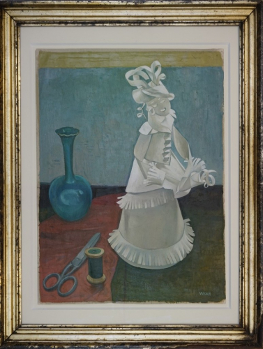 Stillleben mit Papierschnittpuppe (Wolff Willy)
