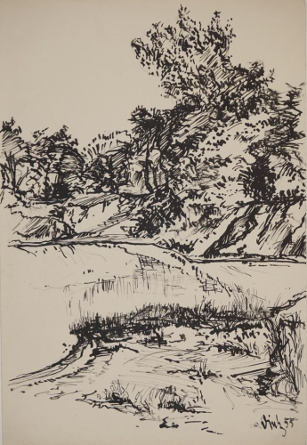 o.T. (Landschaft am See) (Dietz Erich)