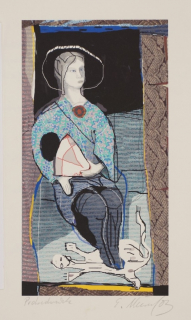 o.T. Mädchen mit Katzenfell (Meisel Eckart)