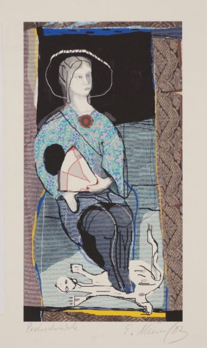 o.T. Mädchen mit Katzenfell (Meisel Eckart)
