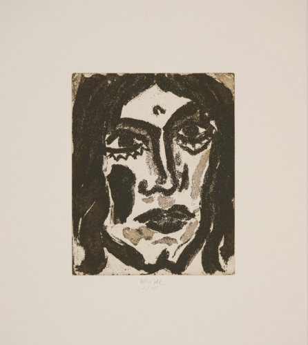 Bl. 1 Kopf nach Nolde (Wenzel Jürgen)