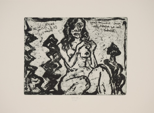 Bl. 2 Akt mit aufgelöstem Haar (Wenzel Jürgen)