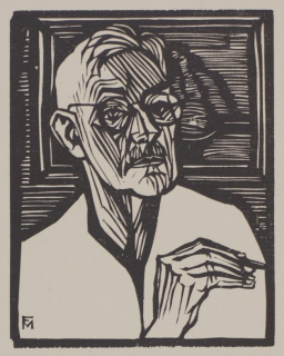 o.T. Selbstbildnis zeichnend (Felixmüller Conrad)