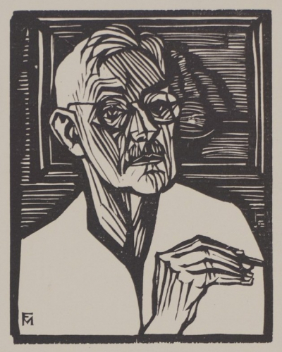 o.T. Selbstbildnis zeichnend (Felixmüller Conrad)