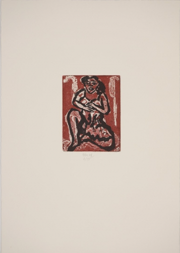 Bl. 14 Akt mit aufgestütztem Arm (Wenzel Jürgen)