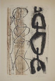 Komposition mit abstrakten Formen 14.6.55 (Schmidt-Kirstein Helmut)