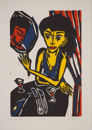 Im Spiegel o. Penthesilea im Café (Süß Klaus)