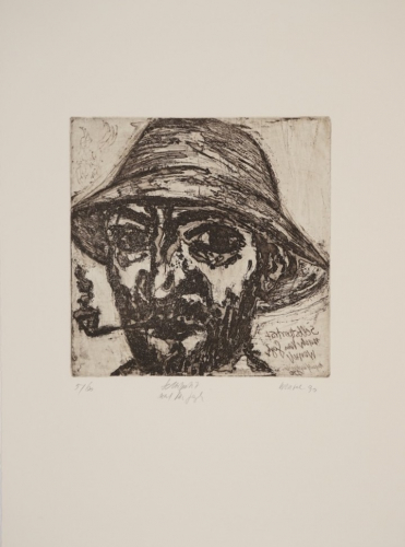 Selbstportrait nach van Gogh (Wenzel Jürgen)