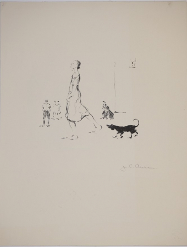 Finette und Hund (Richter Hans Theo)