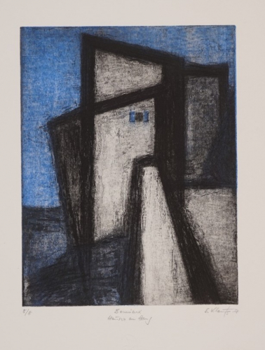 Bonnieux Häuser am Hang (Klauß Eberhard)