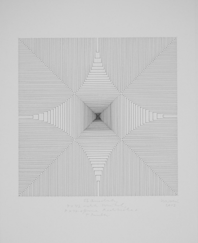 56 Quadrate, 4 x 42 rechte Winkel, 4 x 17 offene Rechtecke (Werdin Susanne)