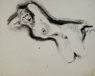 o.T. (Liegender Frauenakt) (Böhme Lothar)