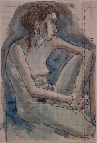 o.T. (Sitzender Akt) (Giebe Hubertus)