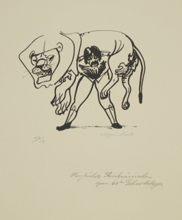 o.T. Zirkus - Löwendressur (Hegenbarth Josef)